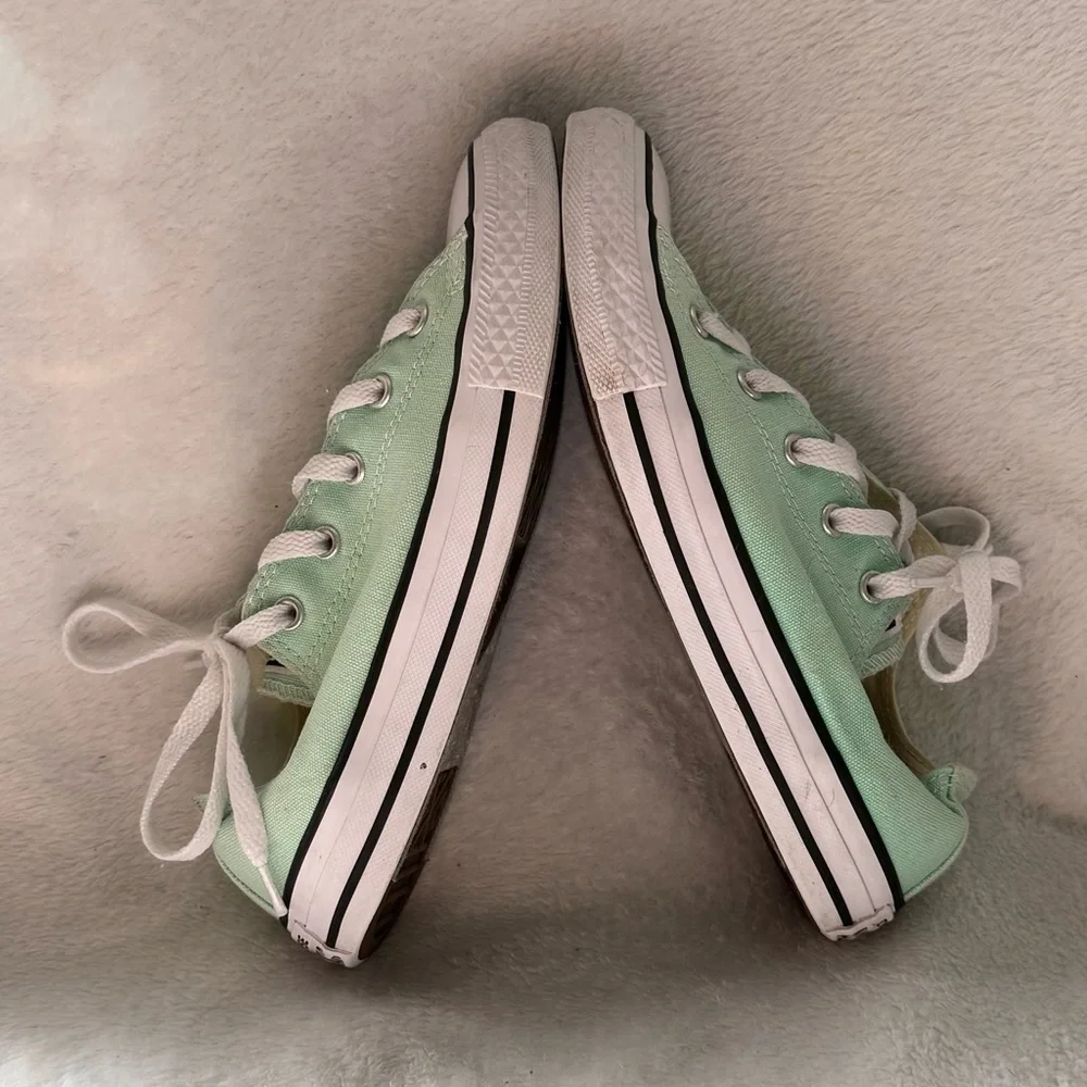 Converse Kids' Light Green Sneakers Size 3‎ Youth All Star Lace Up 336565F